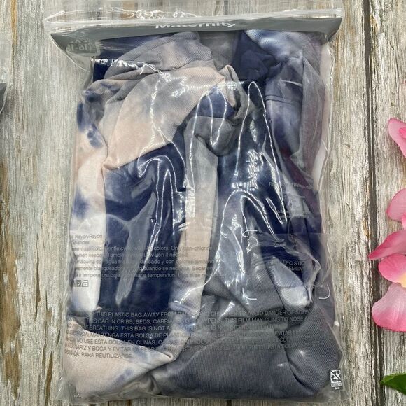 Maternity Short Sleeve Midi Dress Leopard & Tie Dye Print  2-Piece Sz XL - Picture 5 of 5